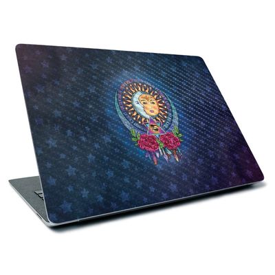 MightySkins Carbon Fiber Skin for Microsoft Surface Laptop 3 13.5" (2019) - Star Child | Textured Carbon Fiber Finish | Easy to Apply, Remove, and Change Styles | Made in The USA