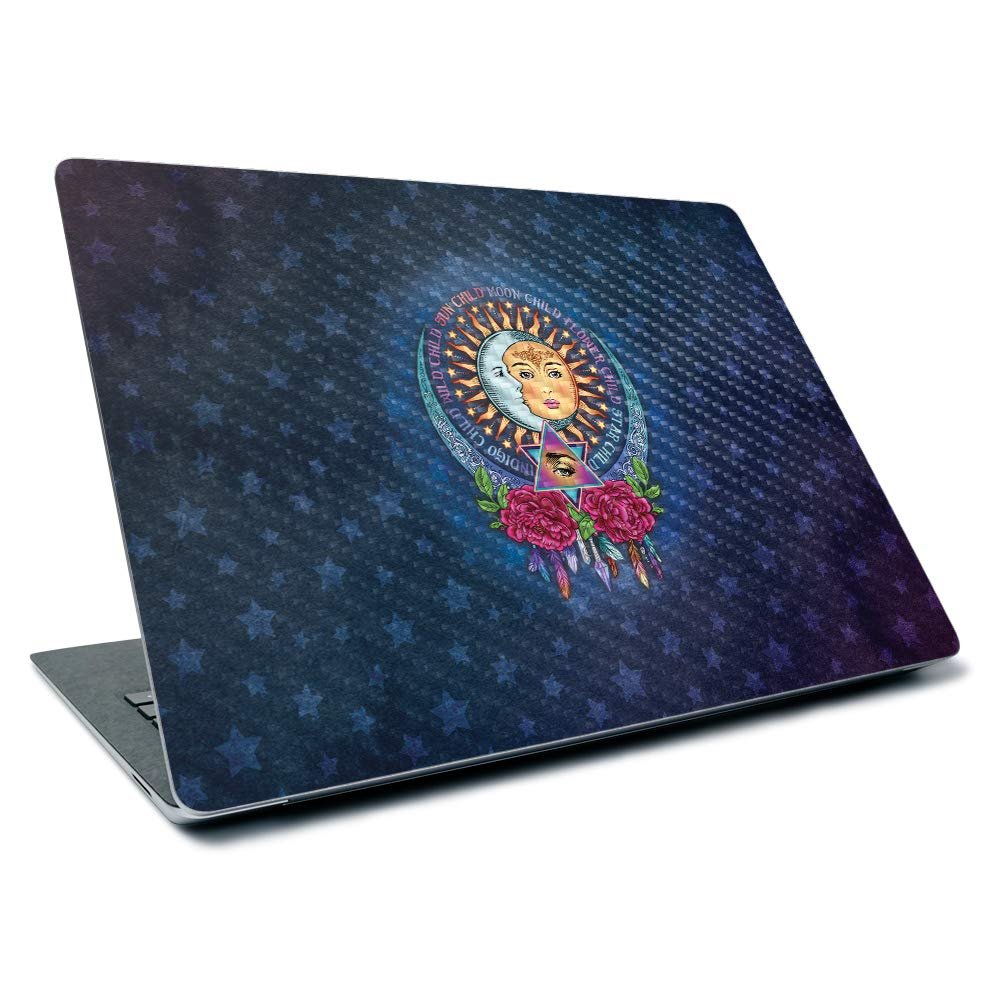 MightySkins Carbon Fiber Skin for Microsoft Surface Laptop 3 13.5" (2019) - Star Child | Textured Carbon Fiber Finish | Easy to Apply, Remove, and Change Styles | Made in The USA