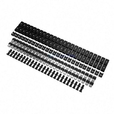 100Pcs/Lot Micro USB Male Plug Connectors Kit with Covers Black Color for DIY
