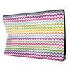MightySkins Carbon Fiber Skin for Microsoft Surface Pro X - Rainbow Chevron | Textured Carbon Fiber Finish | Easy to Apply, Remove, and Change Styles | Made in The USA view 1