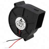 Delta BFB0724H-T500 Blowers 75x75x30mm 24V DC 2.88W, 11.3CFM 38dB, 2 Wire