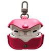 Genuine Leather Case Compatible with AirPods Pro Case 2nd/1st Gen (2023/2022/2019), VOMA Protective Cover for Apple AirPods Pro 2/Pro Wireless Charging Case with Keychain and Snap Lock Red view 1