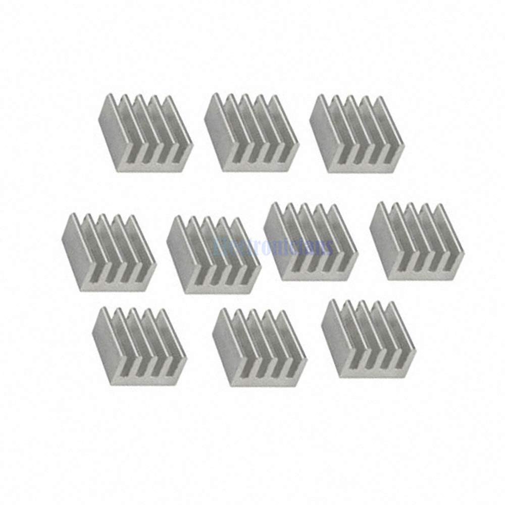 10pcs Aluminum Heat Sink 8.8x8.8x5mm for Computer Memory Chip LED Power IC