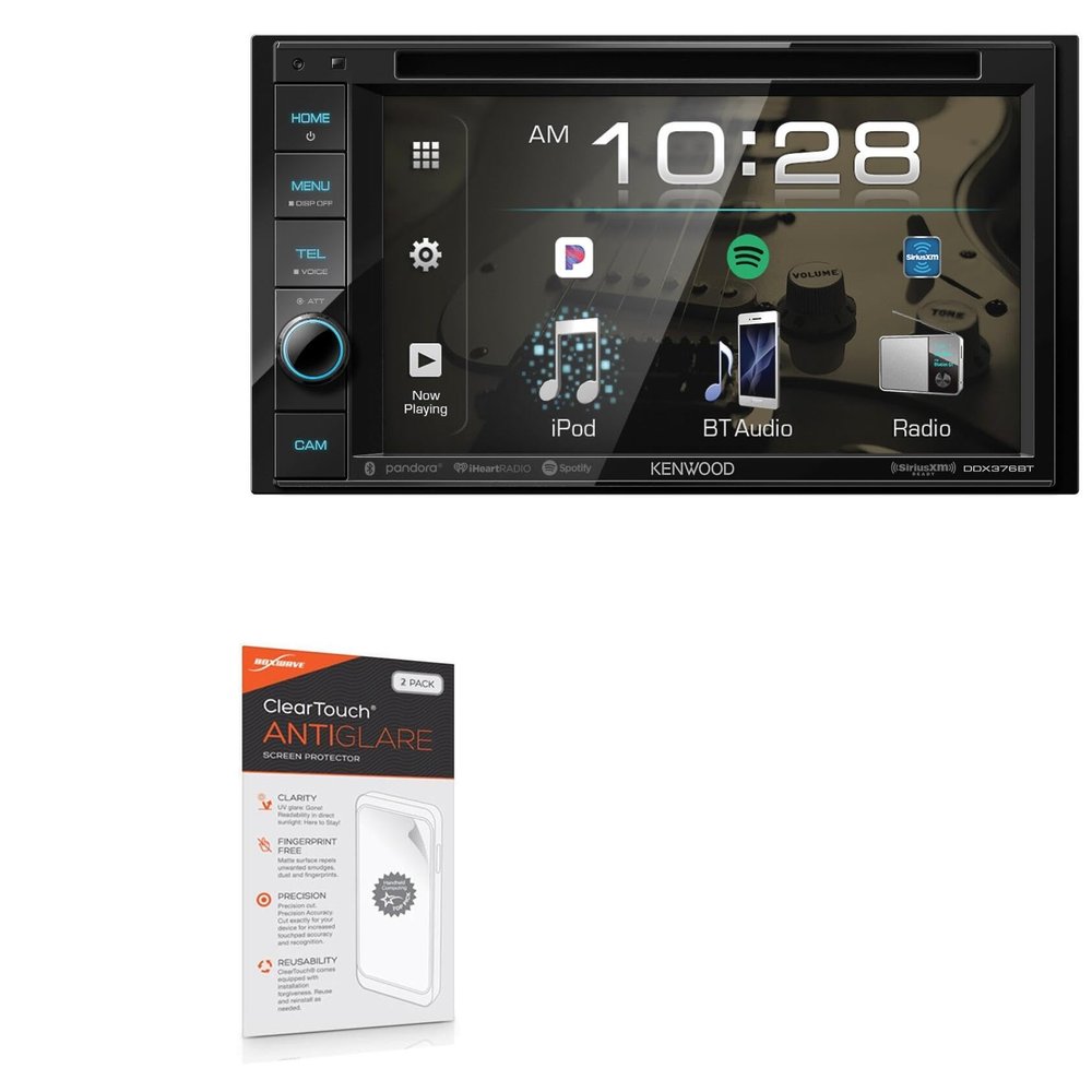 BoxWave Screen Protector Compatible with Kenwood DDX376BT - ClearTouch Anti-Glare (2-Pack), Anti-Fingerprint Matte Film Skin