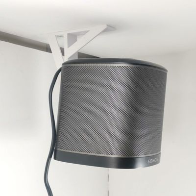 3D Cabin Mount Bracket Hanger for Sonos Play 1 / Underside Unit/Kitchen White
