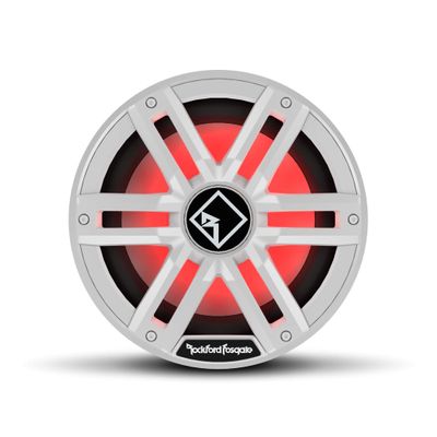 Rockford Fosgate M2D4-10I Color Optix 10" DVC 4-Ohm Infinite Baffle Multicolor LED Lighted Marine Subwoofer - White/Stainless