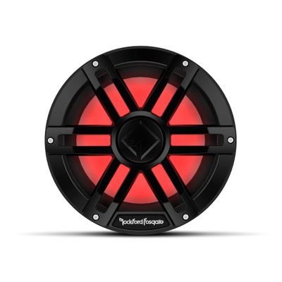 Rockford Fosgate M1D2-10B Color Optix 10" DVC 2-Ohm Multicolor LED Lighted Marine Subwoofer - Black