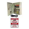 Evertech 9 Channel Power Distribution Box for Security Camera with Key Lock 12V DC 5A Ampere Auto Reset w/CCTV Sign view 1