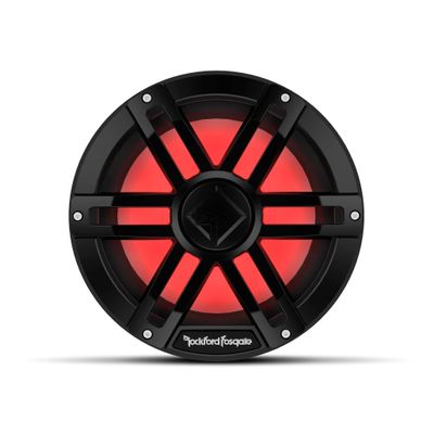 Rockford Fosgate M1D4-10B Color Optix 10" DVC 4-Ohm Multicolor LED Lighted Marine Subwoofer - Black
