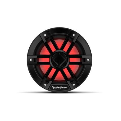 Rockford Fosgate M1D4-8B Color Optix 8" DVC 4-Ohm Multicolor LED Lighted Marine Subwoofer - Black