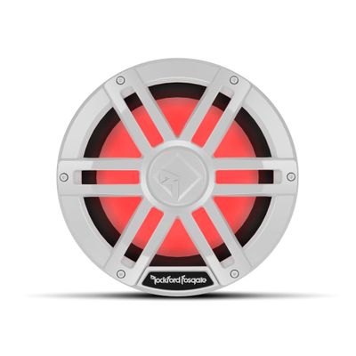 Rockford Fosgate M1D4-10 Color Optix 10" DVC 4-Ohm Multicolor LED Lighted Marine Subwoofer - White