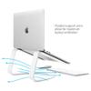 Twelve South Curve for MacBooks and Laptops | Ergonomic desktop cooling stand for home or office, white (special edition) view 2