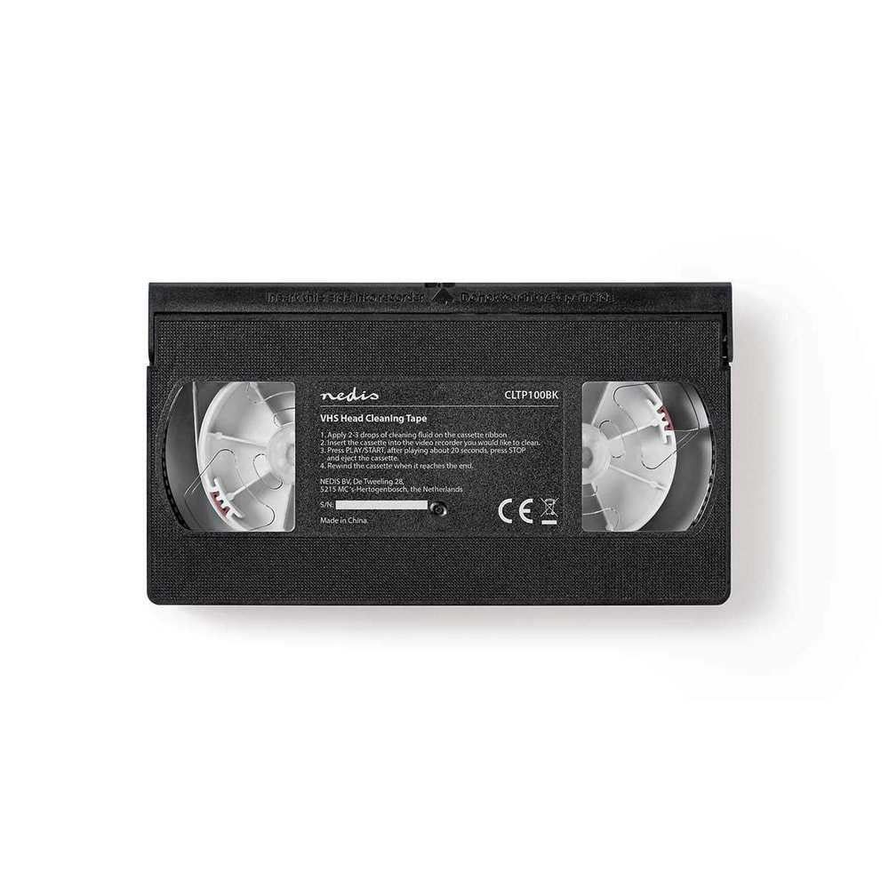 VHS Cleaning Tape + Cleaner (20 ml) for VHS Head