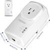 TRENDnet Powerline 500 AV Nano Adapter Kit with Built-In Outlet, With Power Outlet Pass-Through, Includes 2 x TPL-407E Adapters, TPL-407E2K (Renewed) view 4
