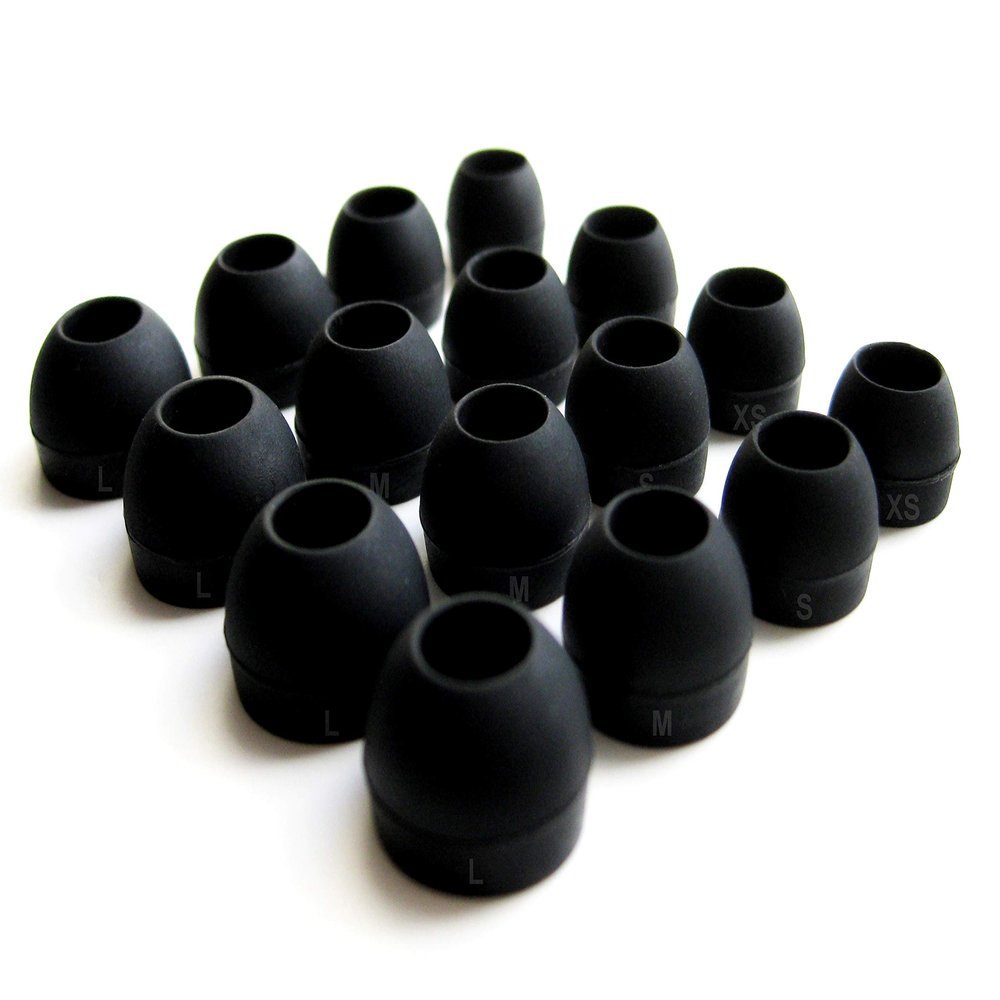 16pcs (B-4sz) Replacement Earbuds Eartips Adapters Compatible with Linklike Fly 9 Sport Quad Drivers Earphones Headphones