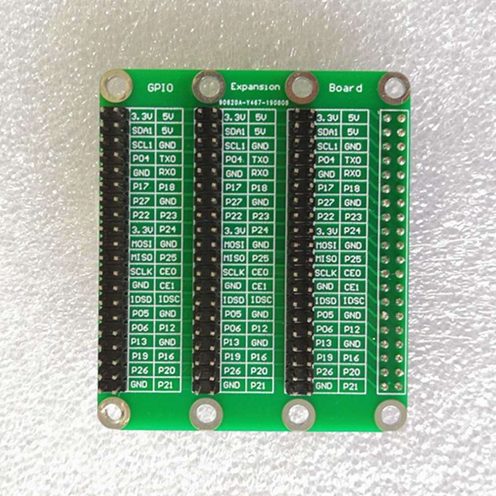 WELL LONG Raspberry Pi 4 Model B 3 x 40 Pin GPIO Adapter Extension Board with 20cm FC40 40pin Flat Rainbow Ribbon Cable for Raspberry Pi 4B/3B+/3B
