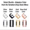 Beige Color Band Compatible with Fitbit Ionic Smart Watch Slim Elegant Soft Leather Strap Bracelet with Quick Release Adapters (3. Gold Color Buckle Adapters) view 2