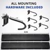 RaxGo Garage Bike Rack, Wall mounted Bicycle Storage Hanger, 6 Adjustable Hooks Universal for Indoor & Home Use view 2