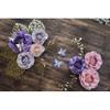 3D Paper Flower Decoration/Nursery Paper flower decor / 7 pcs Flower Set/Nursery wall decor/Paper Flower wall decor/Nursery paper flower/Baby girl room decor/Blush, Purple and Lavender Ice view 3