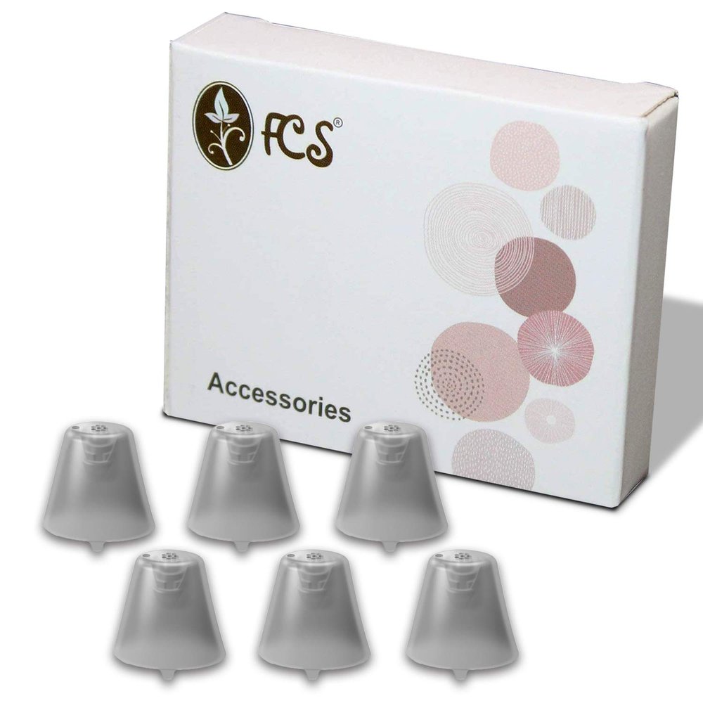 FCS Pack of 6 Click Sleeve for Rexton INOX Click-CIC/ITC. (Closed, Small)