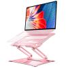 Urmust Laptop Stand for Desk Aluminum Computer Stand Riser Holder for Laptop Compatible with MacBook Air Pro, Dell, HP, Lenovo Samsung, Alienware All Laptops 11-15.6"(Pink) view 1