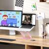 Urmust Laptop Stand for Desk Aluminum Computer Stand Riser Holder for Laptop Compatible with MacBook Air Pro, Dell, HP, Lenovo Samsung, Alienware All Laptops 11-15.6"(Pink) view 2