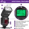 Altura Photo Camera Flash with LCD Display for DSLR & Mirrorless Cameras - External Speedlite Featuring a Standard Hot Shoe, Universal Speedlight for Canon, Sony, Nikon, Panasonic and More view 3