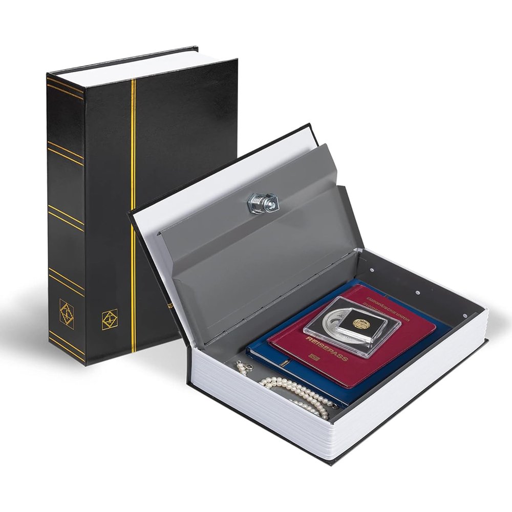 LIGHTHOUSE - Lockable Book Diversion Safe LIGHTHOUSE with Key Lock Hidden Storage for Valuables Portable - Keys Included