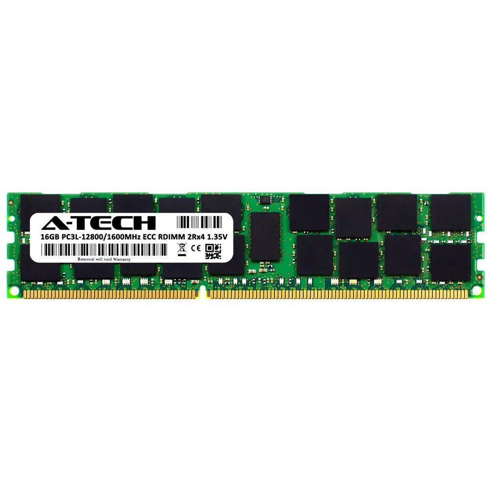 A-Tech 16GB for HP Blackbird HP Z800 Workstation (1 x 16GB) PC3-12800 (DDR3-1600) ECC Registered RDIMM 240-Pin 2Rx4 1.35V Server Memory RAM