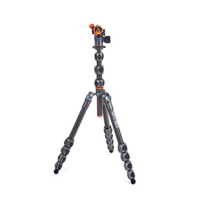 3 Legged Thing Albert Kit 2.0 Carbon Fiber Compact Travel Tripod System with AirHed Pro Ballhead - Metallic Slate Grey (ALBERTKITGREY2)