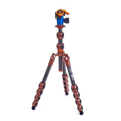 3 Legged Thing Leo 2.0 Carbon Fibre Tripod System & AirHed Pro Lever - Earth Bronze/Ocean Blue (LEOKIT2)
