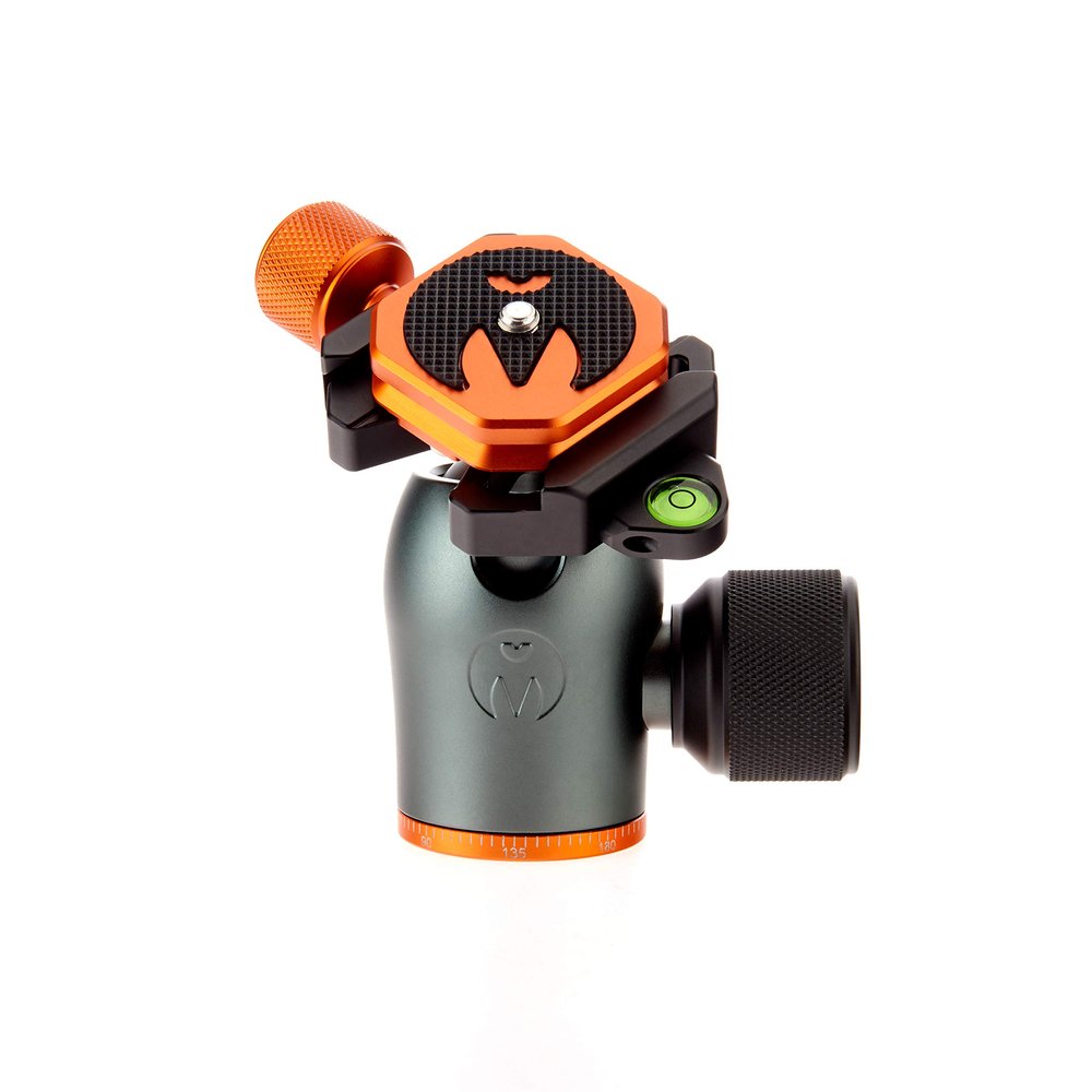 3 Legged Thing AirHed Pro Tripod Head with 360 Degree Panning Base, Arca-Swiss Compatible Ball Head Suitable for Heavier Cameras - Tripod and Monopod Compatible - Metallic Slate Grey (AHPROGREY)