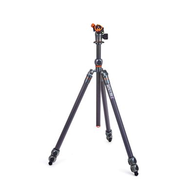 3 Legged Thing Pro Range 2.0 Winston 2.0 Kit Carbon Fibre Tripod System - Adjustable Camera Tripod with 3 Counterfold Detachable Legs for Monopod Conversion - Metallic Slate Grey (WINSTONKITGREY2)