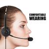 Over-Ear Headphones with Noise Cancelling Mic, 3.5mm Stereo Wired Telephone Headset with Microphone,360 Rotary Earmuffs for Skype,Call Center,Office,Video Conference,Laptop,PC(Crystal plug) view 3