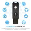 Thetis Security Key - U2F and FIDO2, USB A, Two Factor Authenticator with Bluetooth, Multi-Layered Authentication Protection HOTP U2F Compatible Windows, MacOS, Gmail, Linux - Black view 3