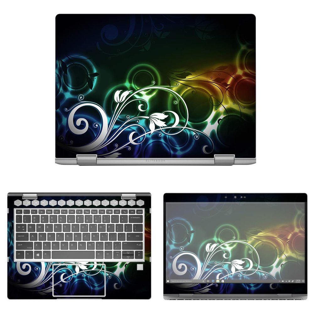Decalrus - Protective Decal Rainbow Skin Sticker for HP EliteBook x360 830 G6 (13.3" Screen) case Cover wrap HPelitebk830_G6-120