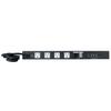 Lowell ACR-1505-SSI-RC PDU with 5 (15A) Outlets, Surge Suppression, Network Interface, Charging Ports(Rear); 5(15A) NEMA Outlets: 1 Front, 4 Rear; High-Speed Charging Connectors on Panel Rear view 4