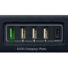 Lowell ACR-1507-SSI-FC PDU with 7 (15A) Outlets, Surge Suppression, Network Interface, Charging Ports (Front); AC Power Outlets: 7 Total (15A) NEMA Outlets, 1 Front, 6 Rear view 4