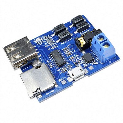 1Pcs TF Card U Disk MP3 Format Decoder Board Mirco USB Port Amplifier Decoding Audio Player Module 3.7-5.5V