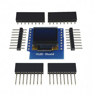 0.66" inch 64x48 IIC I2C OLED Display Module SSD1306 Shield LCD Screen for WeMos D1 Mini ESP8266 ESP32 for Arduino AVR STM32
