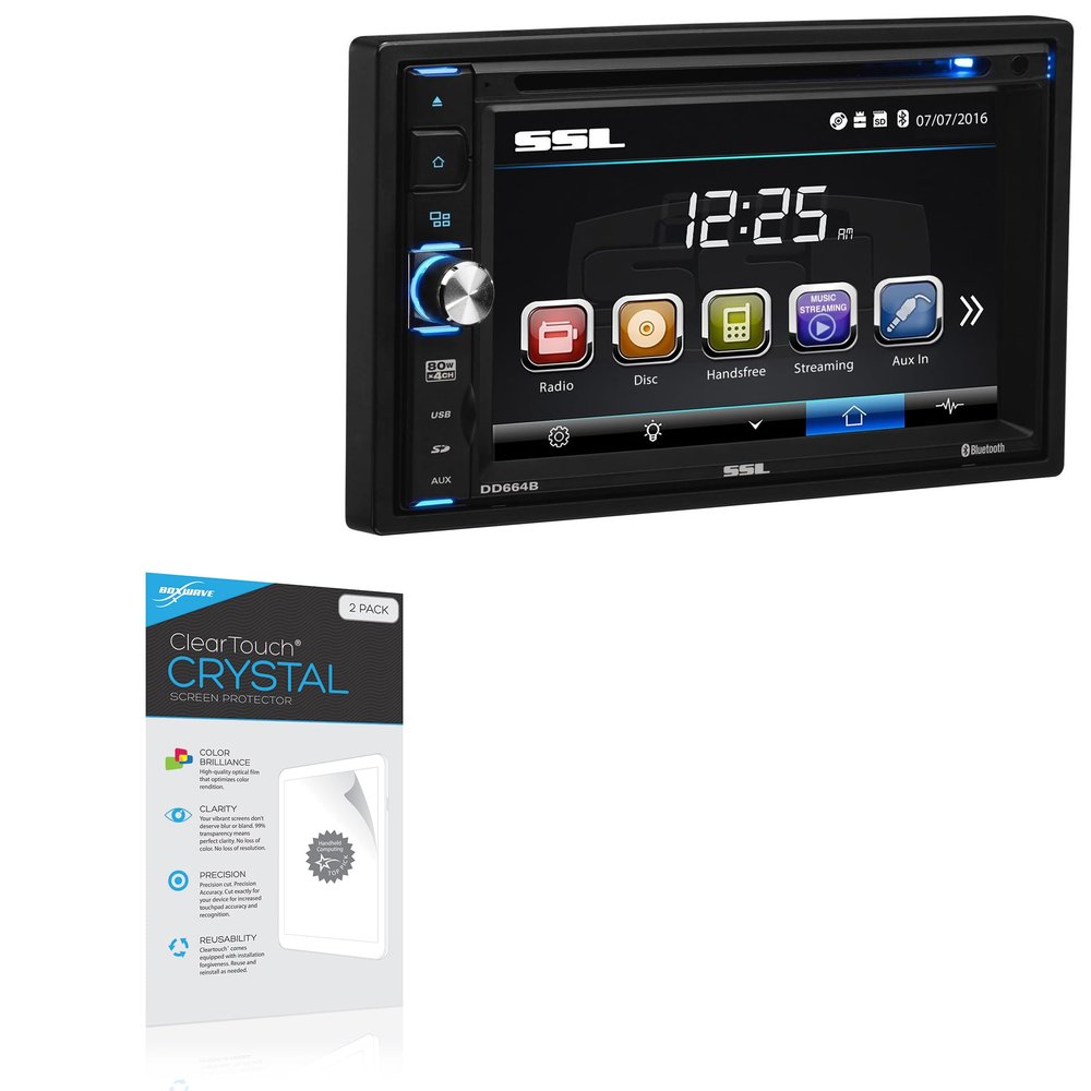 BoxWave Screen Protector Compatible with Soundstorm DD664B - ClearTouch Crystal (2-Pack), HD Film Skin - Shields from Scratches
