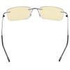 CessBlu Blue Light Blocking Glasses for Men Reading Computer Anti Glare UV Eyeglasses Flexible Rimless Yellow Filter (Black)+1.75 view 4
