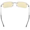 CessBlu Blue Light Blocking Glasses for Men Reading Computer Anti Glare UV Eyeglasses Flexible Rimless Yellow Filter (Gunmetal)+3.0 view 4