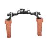 CAMVATE M6 Rosette Handle Grip Pair (Wood) for DLSR Camera Shoulder Rig - 2422 view 1