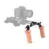 CAMVATE M6 Rosette Handle Grip Pair (Wood) for DLSR Camera Shoulder Rig - 2422 view 3