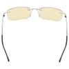 CessBlu Blue Light Blocking Glasses for Men Reading Computer Anti Glare UV Eyeglasses Flexible Rimless Yellow Filter (Silver)+3.5 view 4