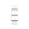 Best 50pcs Decorator Style Keystone Jack 4 Port Modular Wall Insert Cover Plate White view 2