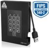 Apricorn Aegis Padlock Fortress USB3.0 Solid State Drive A25-3PL256-S256F (R2) Portable SSD 256GB HD2128 view 2