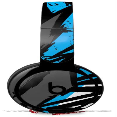 WraptorSkinz Vinyl Decal Wrap Works with Beats Solo Pro Headphones Baja 0040 Blue Medium - Skin Only Beats NOT Included
