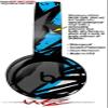 WraptorSkinz Vinyl Decal Wrap Works with Beats Solo Pro Headphones Baja 0040 Blue Medium - Skin Only Beats NOT Included view 2